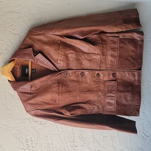 Brown MOSSIMO leather jacket